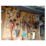 Contents of Peg Board Wall in Garage