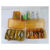 Lot of Misc. Fishing Lures in Small Tackle Boxes