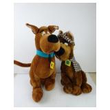 Lot of 2 Large Scooby-Doo Plush Toys