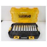 DeWalt SAE 1/2" Drive Deep Socket Set in Case