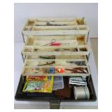Tackle Box with Contents - Lures Weights Fishing