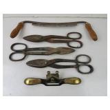 Lot of Vintage Tools - AMT Planer Tool Snips &
