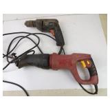 Corded Reciprocating Saw and Drill