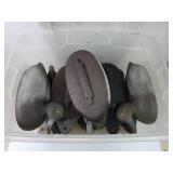 Lot of Herters Plastic Duck Decoys in Tote