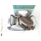 Lot of Misc. Plastic Duck Decoys in Tote