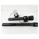 Lot of 2 Large Mag-Lite Flashlights (17" & 13") -