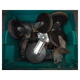 Tote of Large Size Caster Wheels - Most are 6"