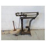 Antique Scale & Grindstone - Both are missing