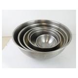 Lot of Stainless Steel Restaurant Mixing Bowls -