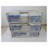 Lot of 3 Cases Inteplast Can Liners 24" x 33"