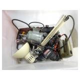 Tote of Misc. Hardware & Shop Related Items -