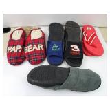 Lot of 5 Pairs of Slippers - UW Badgers Dale