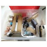 Tote of Misc. Hardware & Shop Related Items