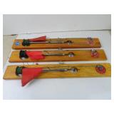 Lot of 3 The Arctic Fisherman Tip-Ups 23"