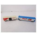 Jello & Nabisco HO Model Train Cars