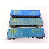 Lot of 3 Meridian & Bigbee Box Car HO Model