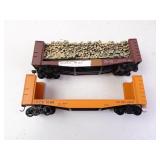 Lot of 2 Log Cars - WVRR & IPTX - HO Model Trains