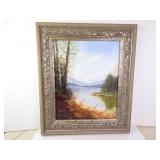 Framed Acrylic Landscape Painting by Jackson 23"