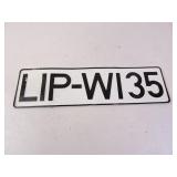 European Style License Plate LIP-W135 15.75" x