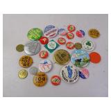 Lot of Misc. Button Pins & Tokens