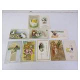 Lot of Antique Easter Postcards - Used