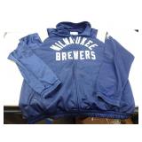 Milwaukee Brewers XL Zip Up Jacket