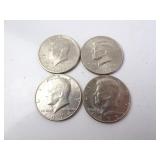 Lot of 4 U.S. Kennedy Half Dollars - Copper Clad