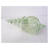 Large Plastic Green Conch Shell 10.5"