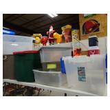 Assorted Plastic Totes - Some with Lids