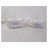 Set of Vintage Corningware Cornflower Dishes with