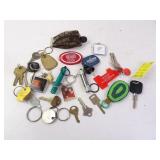 Lot of Misc. Key Chains Keys & Related