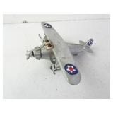 Vintage Cast Metal Airplane Toy