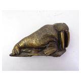 Vintage Walrus Bergamot Brass Belt Buckle