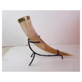 Carved Horn Norse Viking Style Drinking Cup on