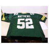 Clay Matthews Size 52 Stitched Packers Jersey