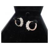 Set of Hoop Earrings - Labeled 18k Gold but we