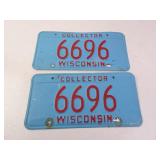 Pair of Matching Vintage Wisconsin Collectors