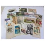 Lot of Misc. Antique Post Cards - Used condition