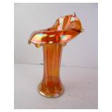 Jack in Pulpit Marigold Iridescent Carnival Glass