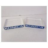 Lot of 2 Konica Camera Store Display Stands 6" x