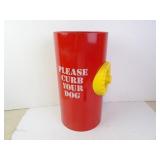 Cheinco "Please Curb Your Dog" Metal Hydrant