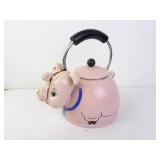 Vintage Kamenstein Pink Pig Shaped Whistling Tea