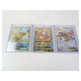 Lot of 3 Pokemon Holo Full Art Cards - 104/108