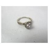Sterling Silver CZ Stone Size 7 Womans Ring