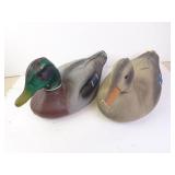 Lot of 2 Vintage Atco Lititz PA Mache Mallard