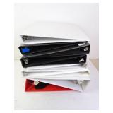 Lot of 9 Empty Binders - Various Sizes