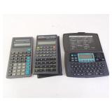 Lot of 3 Texas Instruments Calculators