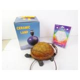 Lot of 3 Lamps/Lighting - Turtle Lamp Ceramic