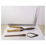 Lot of Misc. Tools - Square Shears File & Compass