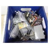 Crate full of Electrical Supplies